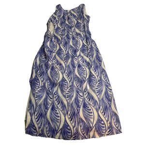 Magaschoni Women’s 100% Linen Side Cut Out Long Dress Size 10